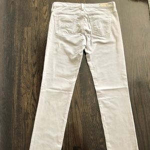 AG Straight Leg Gray Corduroy Jean